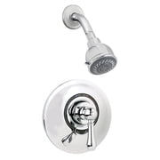 Allura Single Handle 2-Spray Shower System with VersaFlex  Integral Diverter in Polished Chrome Valve Included