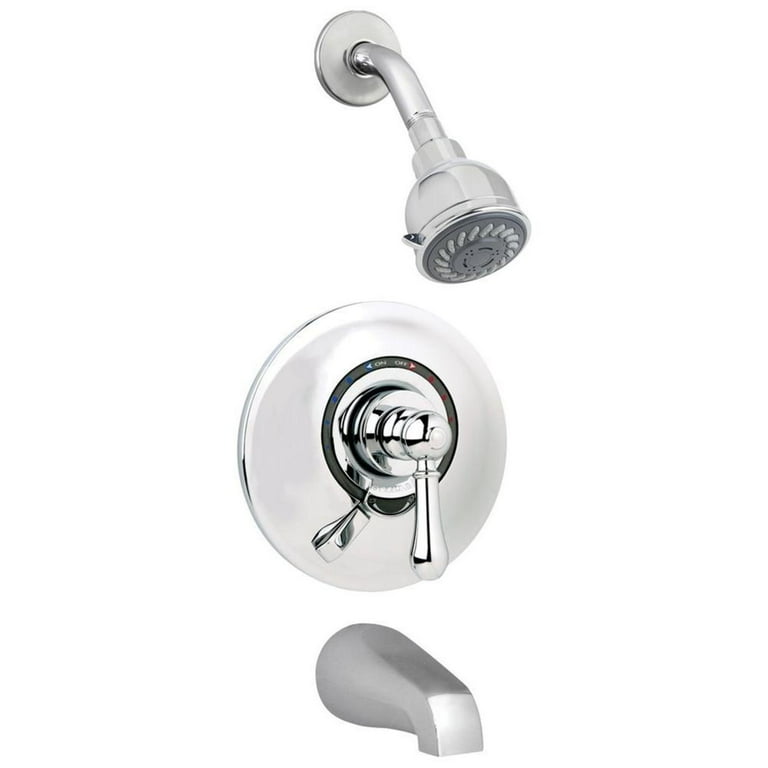 Allura Single-Handle 2-Spray Shower Faucet with VersaFlex Integral Diverter in Polished Chrome (Valve Included) Allura Single-Handle 2-Spray Shower Faucet with VersaFlex Integral Diverter in Polished Chrome (Valve Included)