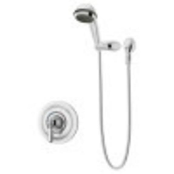 Allura Single Handle 3-Spray Hand Shower Trim in Polished Chrome - 1.5 GPM (Valve Not Included)