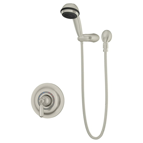Allura Single Handle 3-Spray Hand Shower Trim in Satin Nickel - 1.5 GPM (Valve Not Included)