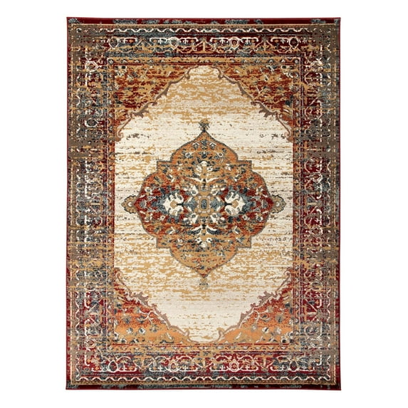 Allure ALU-4 Red Traditional Rug 7' 9" X 9 ' 9"