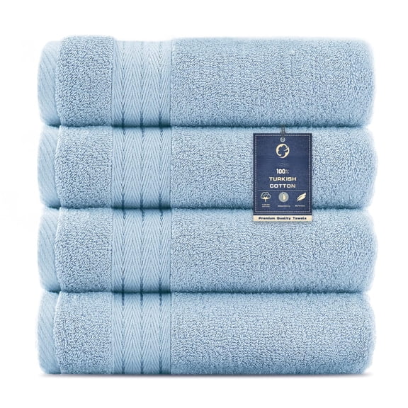 Allure Blue 4 Piece Hand Towel Set, Bathroom Daily Use