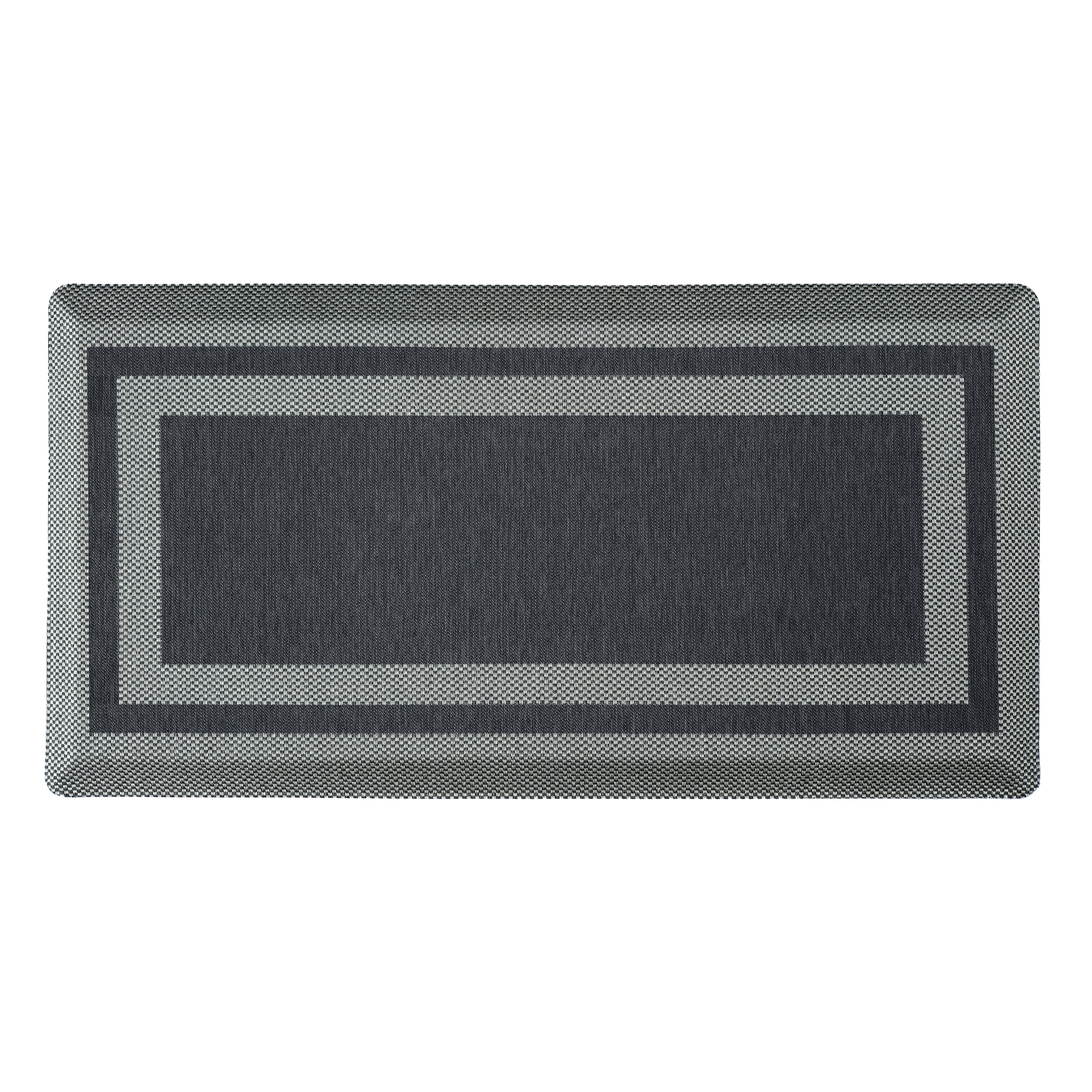 Allure Extra Comfort Anti Fatigue Mat 20x39 - Border - Black