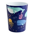 thumbnail image 1 of Allure Home Creation Whales Plastic Wastebasket Compact Size 1.50 Gallons, 1 of 3