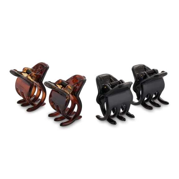 Allure Mini Jaw Clip, 4 Pack - Matte