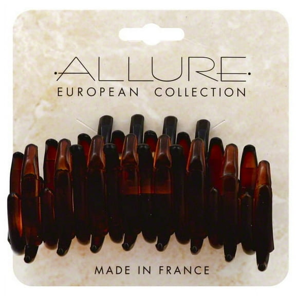 Allure Ribbed Jaw Clip - Black
