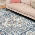 thumbnail image 1 of Allure Traditional 5' x 7' Navy and Gray Polypropylene Indoor Area Rug, 1 of 9