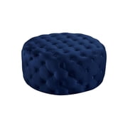 Allure Velvet Ottoman Bench - Deep Button Tufted, Solid Wood Frame - 36" Square