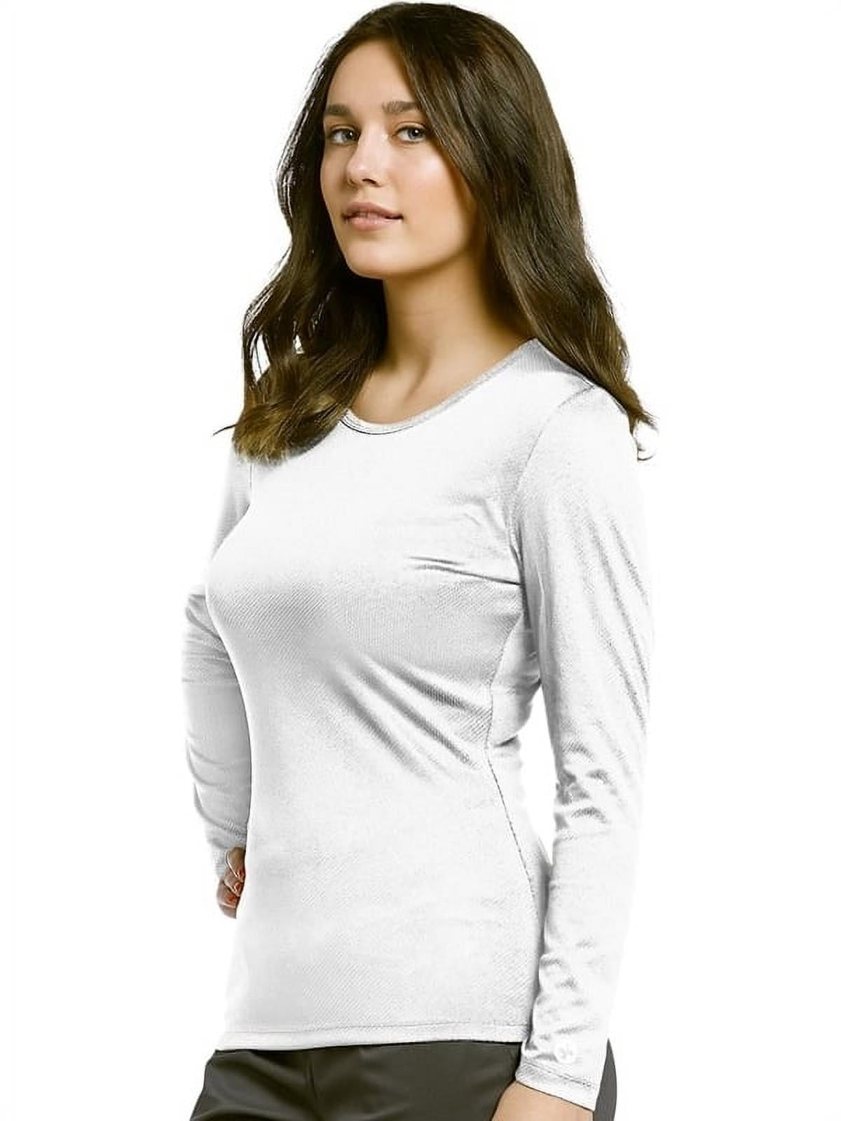 allure white cross women's long sleeve