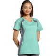 thumbnail image 1 of Allure by White Cross Women's V-Neck Side Panel Solid Scrub Top, 1 of 1