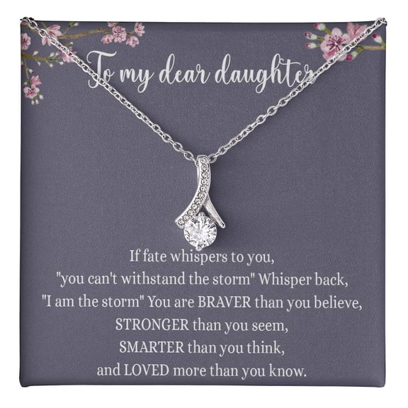 Alluring Necklace For Daughter - Father Daughter From Dad #32, Gold Alluring Necklace