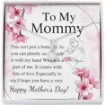 thumbnail image 1 of Alluring Necklace On Mothers day for Mommy, keepsake gift with Personalize Message Card, 1 of 4