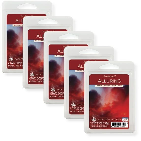 Alluring Scented Wax Melts, ScentSationals, 2.5 oz (5-Pack)