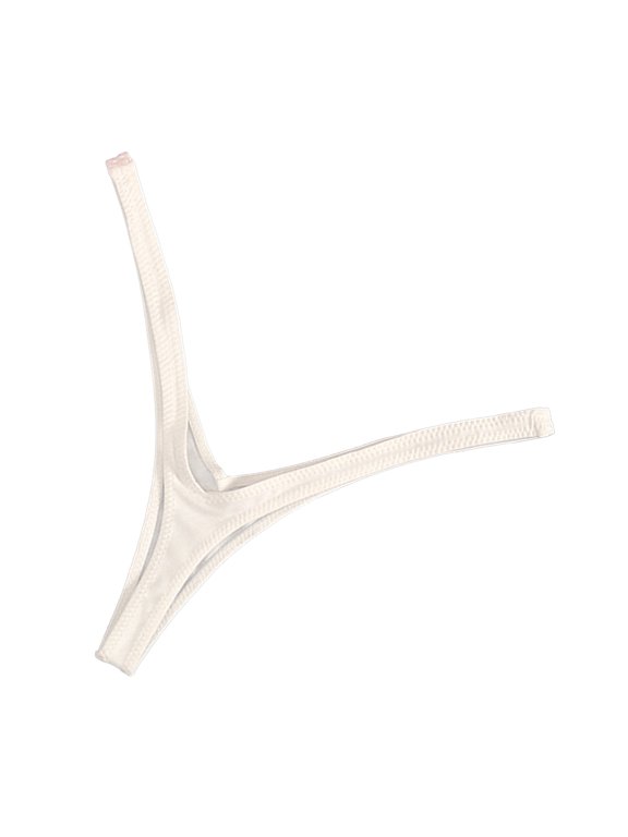 Alluring V Shaped Thong Panties Low Rise Cotton Underwear High-grade comfort For Women