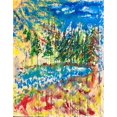 thumbnail image 1 of Allusion Of The Day, Wall Art Contemporary Multi Color Painting, 1 of 1