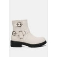thumbnail image 1 of Allux Faux Leather Pin Buckle Boots, 1 of 11