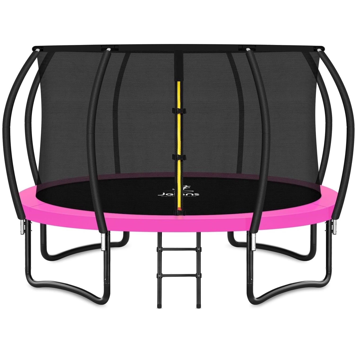 Allviate Trampoline 8FT 10FT 12FT 14FT 16FT, Recreational Trampolines with Enclosure Net and Ladder, Outdoor Anti-Rust Trampolines for Kids and Adults
