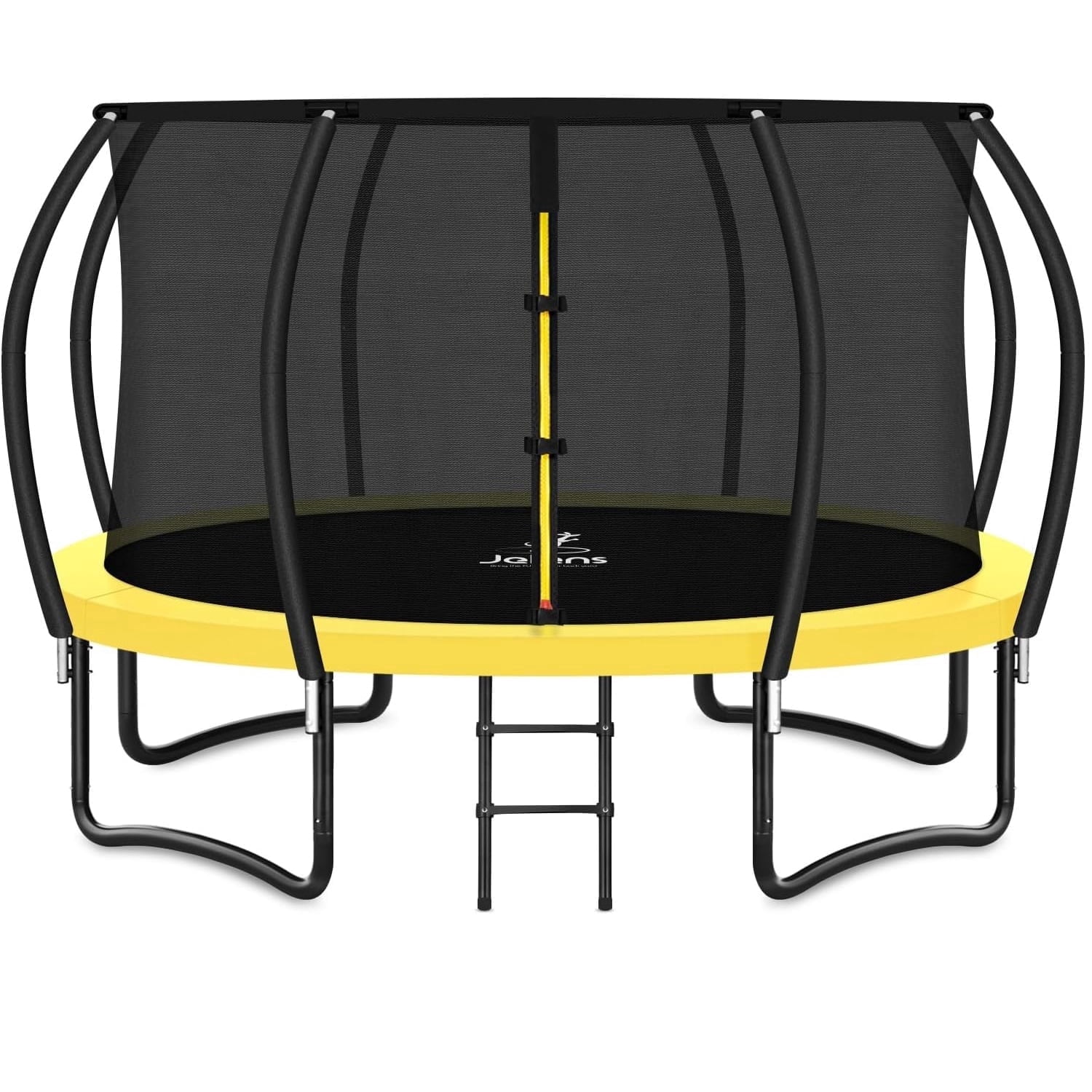 Trampoline 8FT 10FT 12FT 14FT 16FT, Recreational Trampolines with Enclosure Net and Ladder, Outdoor Anti-Rust Trampolines for Kids and Adults
