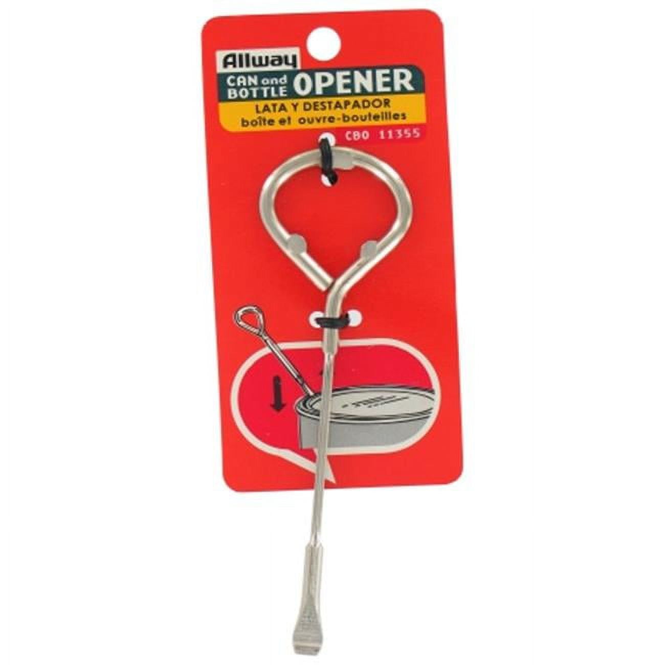 Allway 1.5 in. W X 4.9 in. L Silver Steel Paint Can Openers