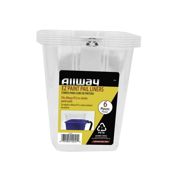 Allway EZ Paint Pail Liners for Paint Pail, 6-Pack