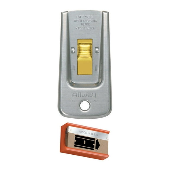 Allway Tools GS GS-Series Safety Glass Scraper with 5 Blades