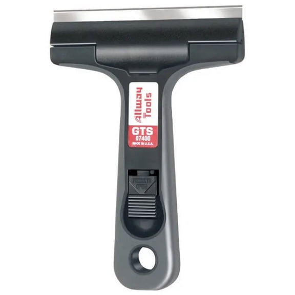 4" Allway Tools GTS Allway Tools Glass & Tile Scraper, Soft-Grip