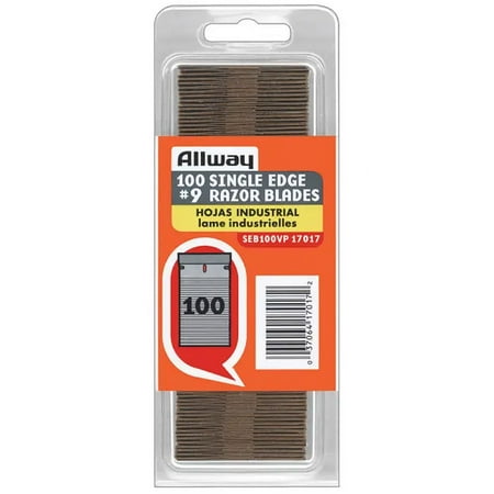 Allway Tools SEB100VP Single Edge Razor Blades 100 Count