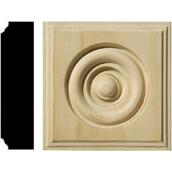 Allwood 7/8" x 2-1/2" Pine Rosette Block (1 pc) (10)