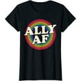 thumbnail image 1 of Ally AF Pride Month Shirt LGBT Rainbow Short Seelve T-Shirt, 1 of 3