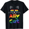 thumbnail image 1 of Ally Cat Pride Month Straight Ally Gay LGBTQ LGBT Women T-Shirt, 1 of 3