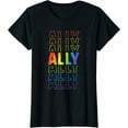 thumbnail image 1 of Ally LGBT Pride Rainbow Flag Parade Ally March Mom Women T-Shirt, 1 of 3