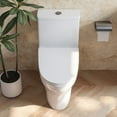 thumbnail image 1 of DV-1F0073 Ally Bathroom Toielt, One-Piece Toielt Dual-Flush Elongated Floor Mounted Toilet with White Glazed Surface(Seat Included), 1 of 13