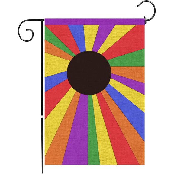 Ally Pride Rainbow Garden Flag, 12.5 x 18 Inch Pride Garden Flag, Vertical Double Side Allyship Pride Flag, Ally Pride Flag Inspired Gift