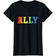thumbnail image 1 of Ally Rainbow Lgbt Ally Gay Pride Parades Lgbt Awareness T-Shirt, 1 of 3