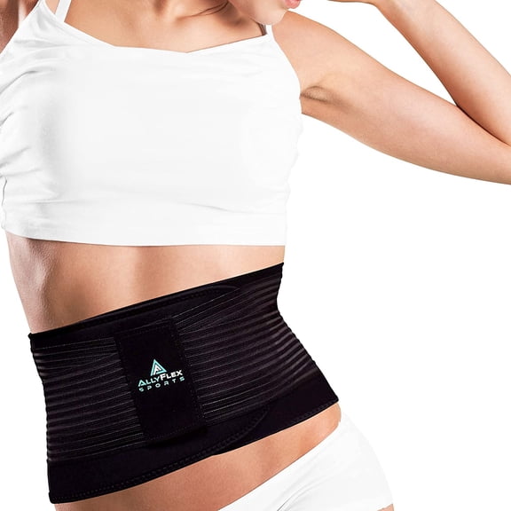 AllyFlex Adjustable Back Brace and Lumbar Support for Women and Men, Orthopedic Back Belt for Lower Back Pain Relief and Posture Correction, Xlarge/XXLarge