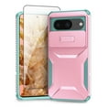 thumbnail image 1 of Allyechgroup Google Pixel 8 Case with Screen Protector, Sliding Camera Lens Protective Heavy Duty Shockproof Anti-Scratch Bumper Protective Phone Case for Google Pixel 8, Rosegold, 1 of 6