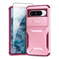 thumbnail image 1 of Allyechgroup Google Pixel 8 Pro Case with Screen Protector, Sliding Camera Lens Protective Heavy Duty Shockproof Anti-Scratch Bumper Protective Phone Case for Google Pixel 8 Pro, Pink, 1 of 6