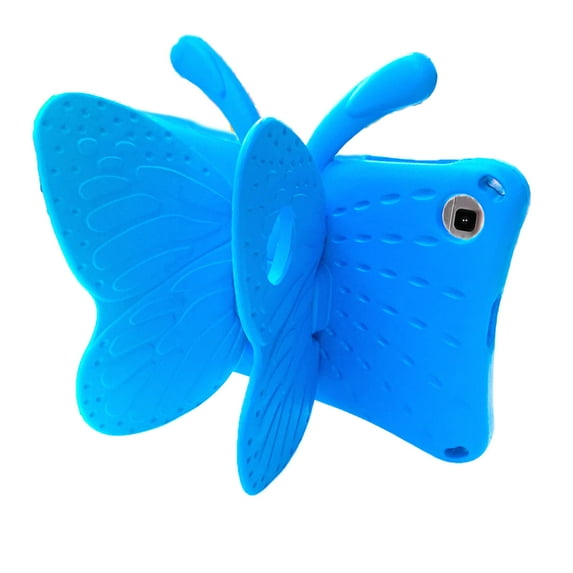 Allytec Kids Case for Galaxy Tab A 10.1" T510 2019 with PET Screen Protector, Cute Butterfly Kids Girls Cover Shockrpoof Drop Protection Kickstand Case for Samsung Galaxy Tab A 10.1" T510 -Blue