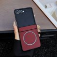 thumbnail image 1 of Allytecgroup Magnetic Case for Samsung Galaxy Z Flip 7, [Compatible with Magsafe] Slim Fit Shell Anti-Scratch Shockproof Protective Phone Case Cover for Samsung Galaxy Z Flip 7, Red, 1 of 2