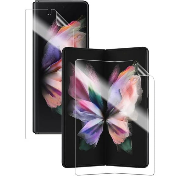 Allytech [1 Set] Screen Protector for Samsung Galaxy Z Fold 7, Front and Back Screen Protector Anti-Scratch Bubble Free Anti-Fringprint Case Friendly HD Clear Flexible Soft Screen Protector -Clear