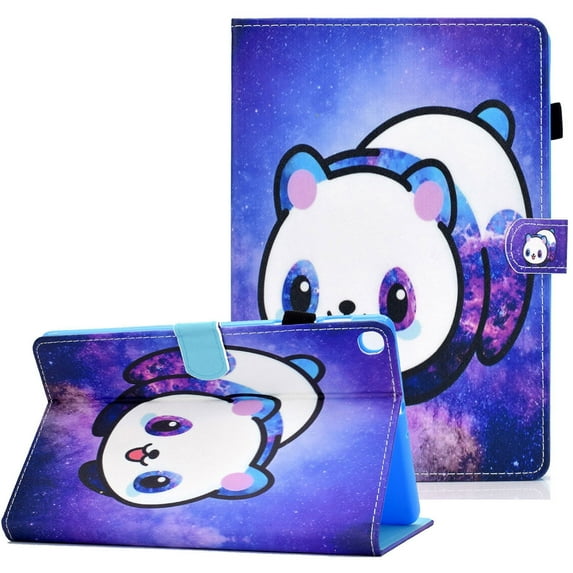 Allytech 10.5 Inch Tablet Case for Samsung Galaxy Tab S5e 10.5 Cover 2019 T720 T725 T727 Case, Panda Smart Waterproof Slim Sleeve with Pencil Holder/Card Slot Kickstand Auto Sleep/Wake Cover,Panda