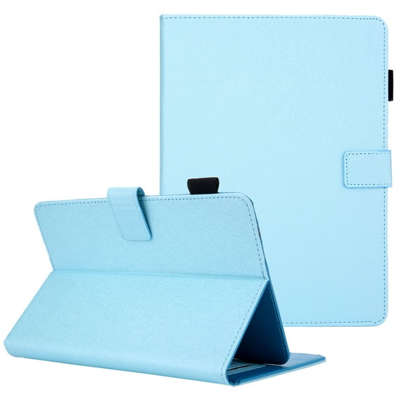 Allytech 10 Inch Universal Tablet Case, PU Leather Folio Stand Protective Cover for All 9.5-10.5 Tablet, Galaxy Tab E 9.6 T560, RCA Voyager, Alcatel, Samsung, Lenovo, LG, MediaPad, Blue