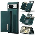 thumbnail image 1 of Allytech 2 in 1 Detachable Wallet Case for Google Pixel 8 with Cash Pocket & Cash Slots, [Full Body Protection] [Magnetic Clasp] Luxury PU Leather Shockproof Slim Kickstand Case - Green, 1 of 10