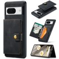 thumbnail image 1 of Allytech 2 in 1 Detachable Wallet Case for Google Pixel 8 Pro, [Support Wireless Charging] [4 Card Slots & 2 Cash Pocket], Retro PU Leather Magnetic Closure Shockproof Anti-Drop Slim Case, Black, 1 of 7