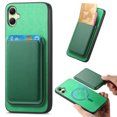thumbnail image 1 of Allytech 2 in 1 Detachable Wallet Case for Samsung Galaxy A05, [Thin & Light] [Compatible with MagSafe] Luxury PU Leather Card Holder Soft Bumper Shockproof Anti-Scratch Magnetic Case, Green, 1 of 11