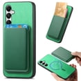 thumbnail image 1 of Allytech 2 in 1 Detachable Wallet Case for Samsung Galaxy A05s, [Thin & Light] [Compatible with MagSafe] Luxury PU Leather Card Holder Soft Bumper Shockproof Anti-Scratch Magnetic Case, Green, 1 of 11