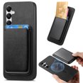 thumbnail image 1 of Allytech 2 in 1 Detachable Wallet Case for Samsung Galaxy A24 4G, [Thin & Light] [Compatible with MagSafe] Luxury PU Leather Card Holder Soft Bumper Shockproof Anti-Scratch Magnetic Case, Black, 1 of 11