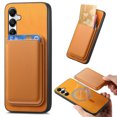 thumbnail image 1 of Allytech 2 in 1 Detachable Wallet Case for Samsung Galaxy A25 5G, [Thin & Light] [Compatible with MagSafe] Luxury PU Leather Card Holder Soft Bumper Shockproof Anti-Scratch Magnetic Case, Yellow, 1 of 11