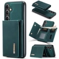 thumbnail image 1 of Allytech 2 in 1 Detachable Wallet Case for Samsung Galaxy S23 FE with Cash Pocket & Cash Slots, [Full Body Protection] [Magnetic Clasp] Luxury PU Leather Shockproof Slim Kickstand Case - Green, 1 of 9
