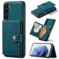 thumbnail image 1 of Allytech 2 in 1 Detachable Wallet Case for Samsung Galaxy S23 FE, [Support Wireless Charging] [4 Card Slots & 2 Cash Pocket], Retro PU Leather Magnetic Closure Shockproof Anti-Drop Slim Case, Blue, 1 of 8